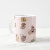 Eenvoudige minimalistische Abstracte kunst patroon Koffiemok (Voorkant links)