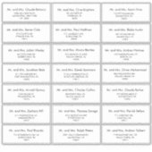 Eenvoudige minimalistische adreslabel voor huwelij sticker (Voorkant)