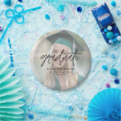 Eenvoudige Minimalistische Afstuderen van het Manu Papieren Bordje (Feest)