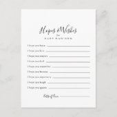 Eenvoudige minimalistische Baby shower hoopt en we Briefkaart (Voorkant)