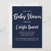 Eenvoudige minimalistische baby shower sprinkhaan  kaart (Voorkant)