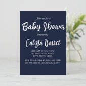 Eenvoudige minimalistische baby shower sprinkhaan  kaart (Staand voorkant)