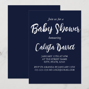 Eenvoudige minimalistische baby shower sprinkhaan  kaart