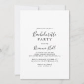 Eenvoudige minimalistische Bachelorette-partij Kaart (Voorkant)