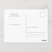 Eenvoudige minimalistische ballonnen Gelukkige Ver Briefkaart (Achterkant)