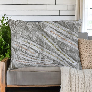 Eenvoudige minimalistische beige crème wilde bloem accent kussen