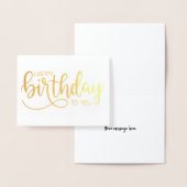 Eenvoudige minimalistische belettering kalligrafie folie kaarten (Display)