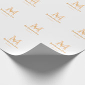 eenvoudige minimalistische beste oma ooit oranje m cadeaupapier (Hoek)