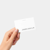 Eenvoudige minimalistische bewerkbare naam of ande badge (Handheld)