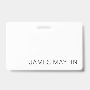 Eenvoudige minimalistische bewerkbare naam of ande badge