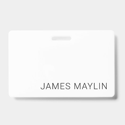 Eenvoudige minimalistische bewerkbare naam of ande badge (Front)