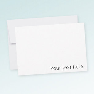 Eenvoudige minimalistische bewerkbare naam of ande bedankkaart