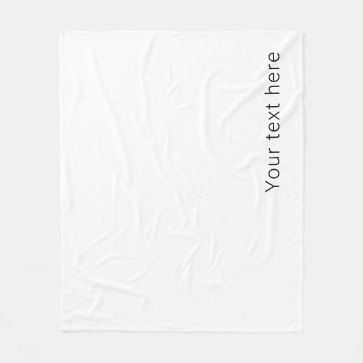 Eenvoudige minimalistische bewerkbare naam of ande fleece deken (Voorkant)
