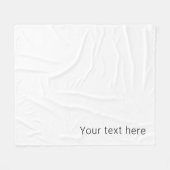 Eenvoudige minimalistische bewerkbare naam of ande fleece deken (Voorkant (Horizontaal))