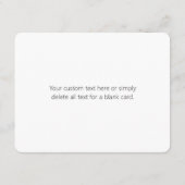 Eenvoudige minimalistische bewerkbare naam of ande informatiekaartje (Achterkant)