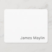 Eenvoudige minimalistische bewerkbare naam of ande informatiekaartje (Voorkant)