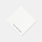 Eenvoudige minimalistische bewerkbare naam of ande servet (Hoek)