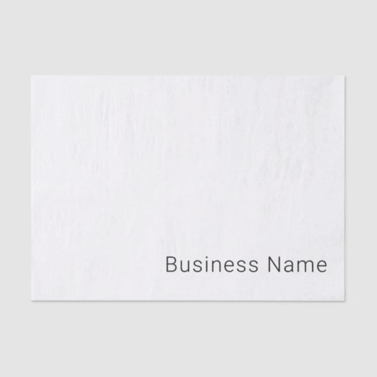 Eenvoudige minimalistische bewerkbare naam of ande tissuepapier (Voorkant)