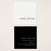 Eenvoudige minimalistische bewerkbare naam of ande vierkante visitekaartjes (Voorkant /achterkant)