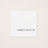 Eenvoudige minimalistische bewerkbare naam of ande vierkante visitekaartjes (Voorkant)