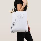 Eenvoudige minimalistische blaasballon | Canvas ta Tote Bag (Dichtbij)