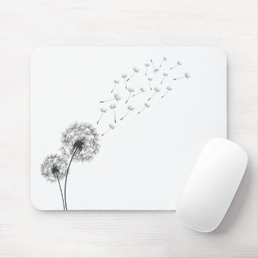 Eenvoudige minimalistische blaasballon | Mousepad Muismat (Met muis)