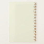 Eenvoudige Minimalistische Bloem Ontworpen Planner (Achterkant)