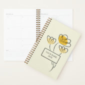 Eenvoudige Minimalistische Bloem Ontworpen Planner (Display)