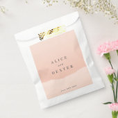 Eenvoudige minimalistische blush kleurrijke bruilo bedankzakje (Gezegeld)