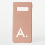 Eenvoudige minimalistische Blush Pink Custom Initi Samsung Galaxy S10  Hoesje<br><div class="desc">Eenvoudige minimalistische Blush Pink Custom Initiaal Samsung Galaxy S10  Hoesje</div>