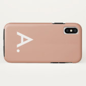 Eenvoudige Minimalistische Blush Stof Roze Aangepa Case-Mate iPhone Case (Achterkant (horizontaal))