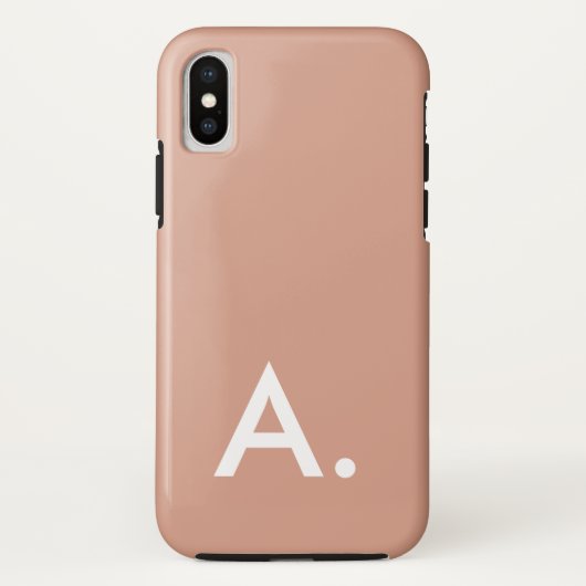 Eenvoudige Minimalistische Blush Stof Roze Aangepa Case-Mate iPhone Case (Achterkant)
