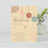 Eenvoudige minimalistische boho ornamenten kerst kaart (Staand voorkant)