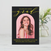 EENVOUDIGE MINIMALISTISCHE BOOGKALLIGRAFIE AFSTUDE KAART (Staand voorkant)