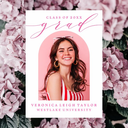 EENVOUDIGE MINIMALISTISCHE BOOGKALLIGRAFIE AFSTUDE KAART