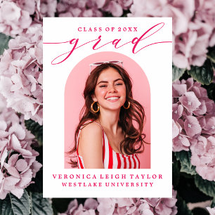 EENVOUDIGE MINIMALISTISCHE BOOGKALLIGRAFIE AFSTUDE KAART