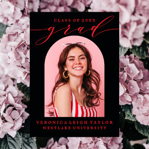 EENVOUDIGE MINIMALISTISCHE BOOGKALLIGRAFIE AFSTUDE KAART