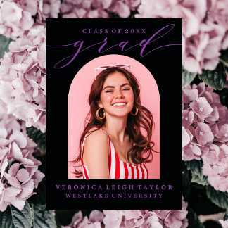 EENVOUDIGE MINIMALISTISCHE BOOGKALLIGRAFIE AFSTUDE KAART