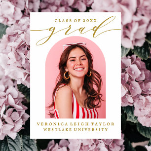 EENVOUDIGE MINIMALISTISCHE BOOGKALLIGRAFIE AFSTUDE KAART