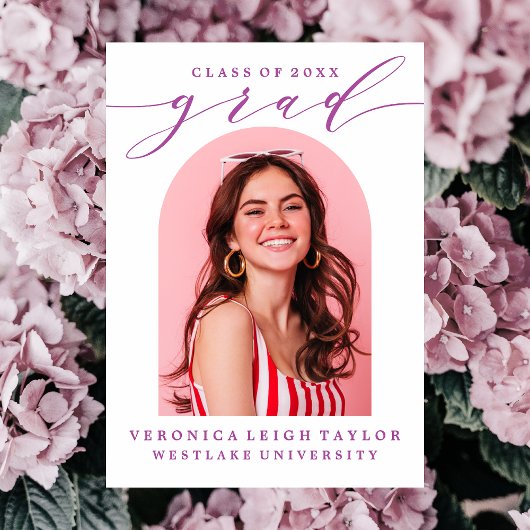 EENVOUDIGE MINIMALISTISCHE BOOGKALLIGRAFIE AFSTUDE KAART