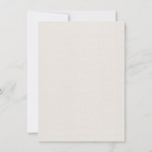 Eenvoudige minimalistische botanische bruiloft kaart (Achterkant)