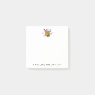 Eenvoudige minimalistische botanische ventilator o post-it® notes