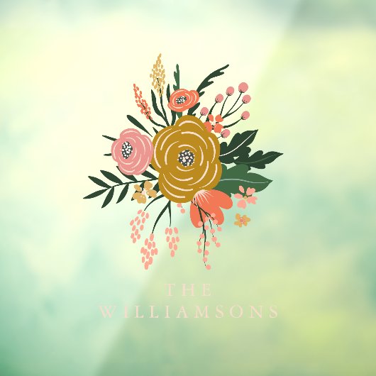 Eenvoudige minimalistische botanische ventilator o raamsticker (Vel 3)