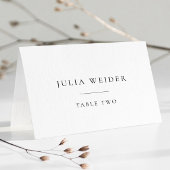 Eenvoudige minimalistische bruiloft aangepaste esc plaatskaartje