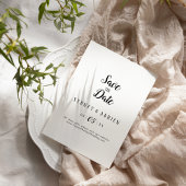 Eenvoudige minimalistische bruiloft Bewaar de datu Save The Date