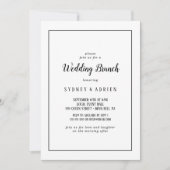 Eenvoudige minimalistische bruiloft brunch Lijst u Kaart (Voorkant)