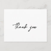 Eenvoudige minimalistische bruiloft dank u Briefka Briefkaart (Voorkant)