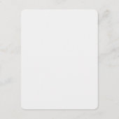 Eenvoudige minimalistische bruiloft details kaart (Achterkant)