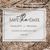 Eenvoudige minimalistische bruiloft flat opslaan v save the date
