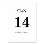 Eenvoudige minimalistische bruiloft kaart (Achterkant)